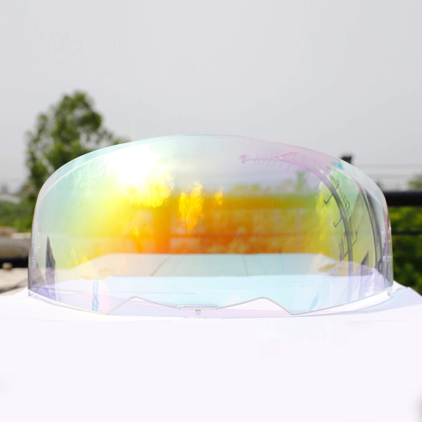 Steelbird SBA-1 Helmet Visor Compatible for All SBA-1 Model Helmets Night Vision Gold Visor.