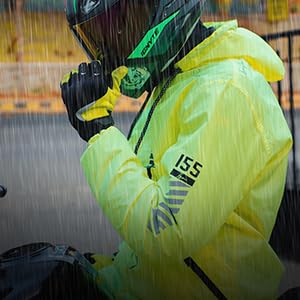 Ignyte Rain Jacket 100% Waterproof Polyester Rain Jacket For Men, Adjustable Hood and Storage Bag