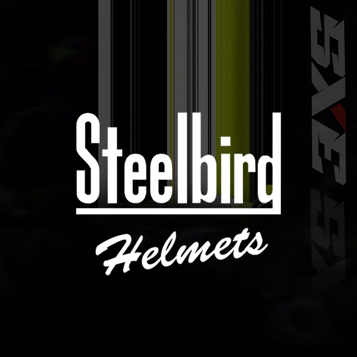 Steelbird SBH 61 SXE X2 ISI and Dot Certified Full Face Helmet for Men and with Inner Silver Sunshield (Glossy Black Neon)