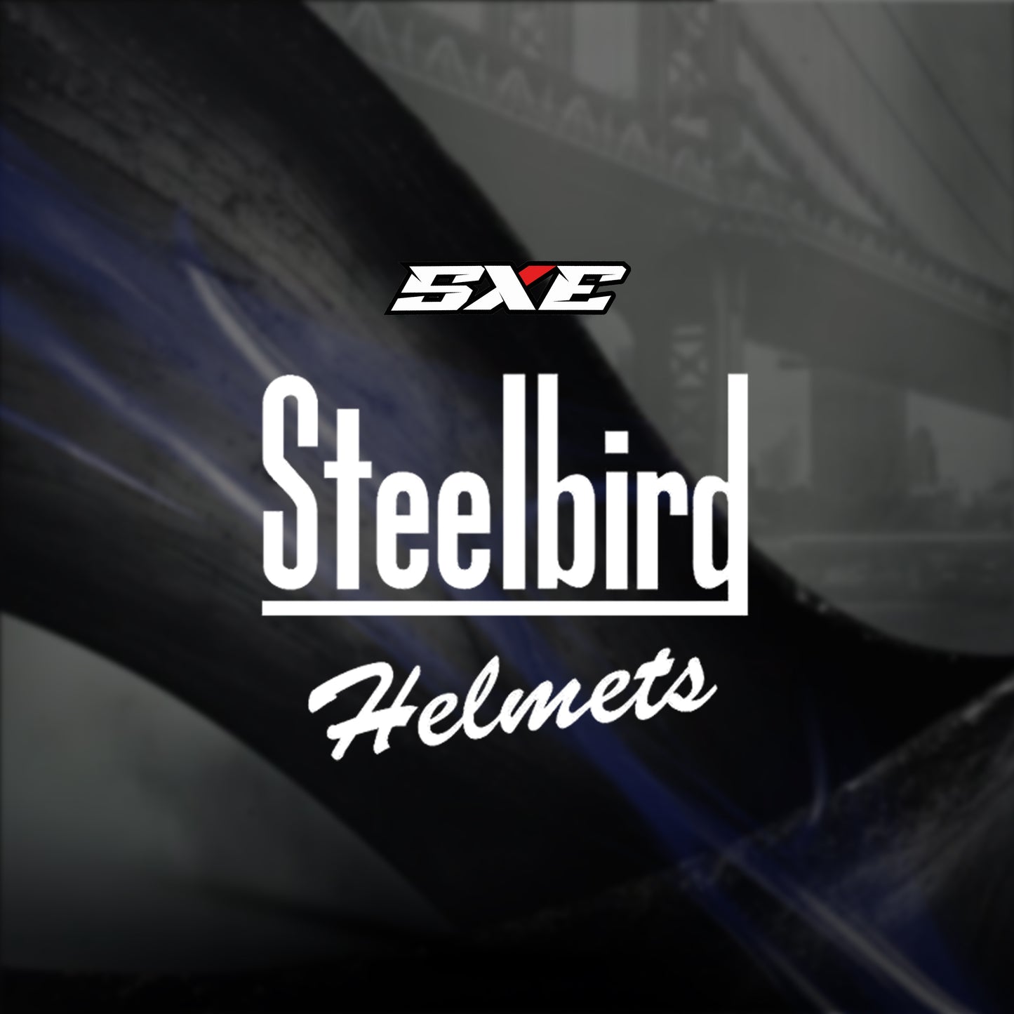 Steelbird SBH-61 SXE TPE Edition ISI and Dot Certified Full Face Helmet for Men with Inner Silver Sunshield . Clear With Smoke Visor.