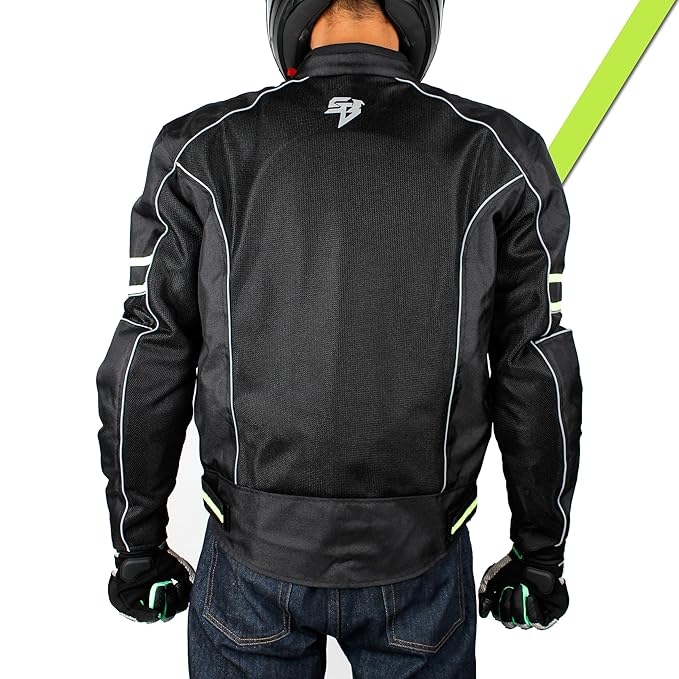 Steelbird Khardungla Riding Jacket with Impact Protection and Abrasion Resistance Removable CE Level 2 Protector .