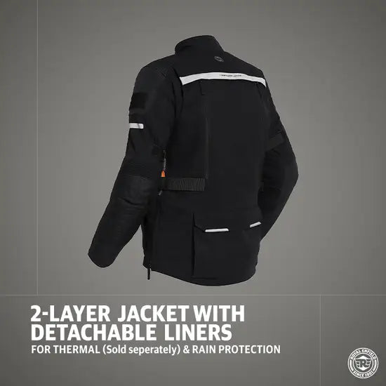 NIRVIK V2 RIDING JACKET - BLACK