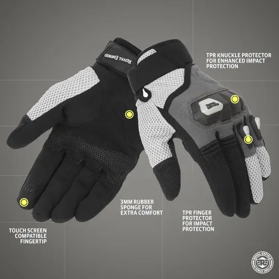 ROYAL ENFILED RAMBLER V3 GLOVES - OLIVE