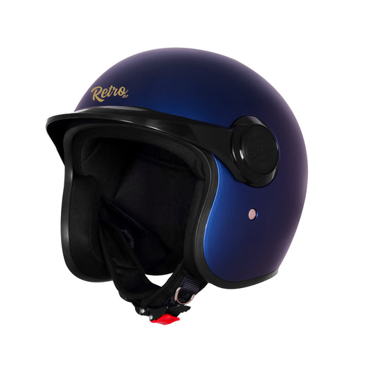 Steelbird SBH 65 Retro 3.0 DOT and ISI Certified Open Face Helmet for Men and Women