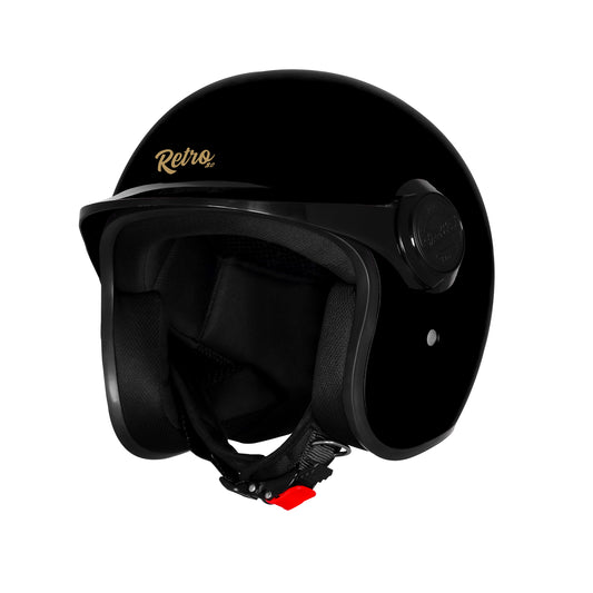 Steelbird SBH 65 Retro 3.0 DOT and ISI Certified Open Face Helmet for Men and Women .