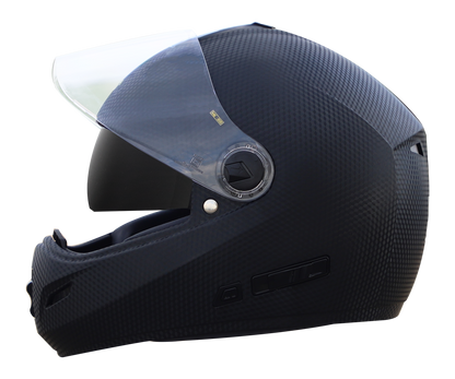 Steelbird Rox Cyborg ISI Certified Full Face Helmet for Men and Women with Inner Smoke Sun Shield and Outer Clear Visor