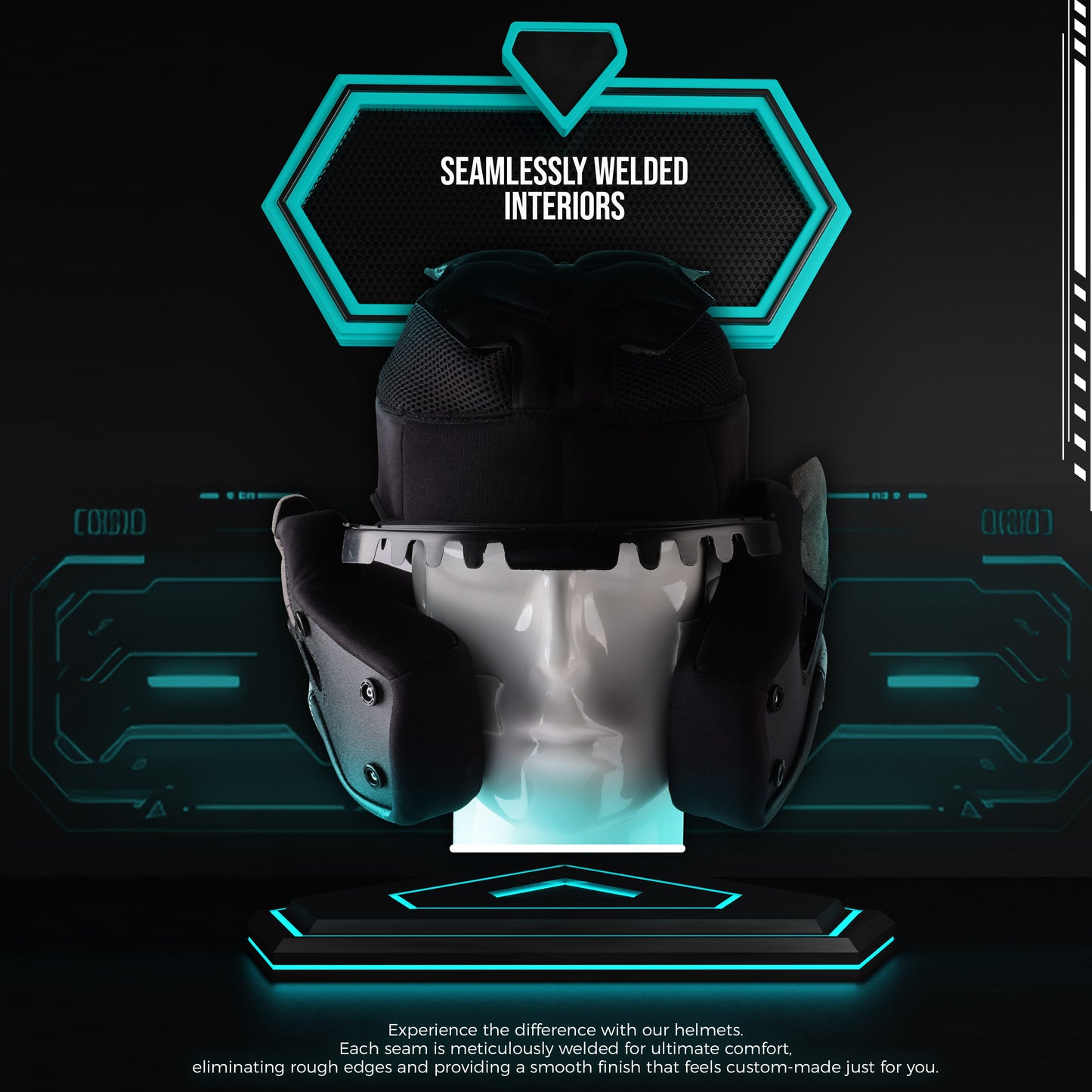 Steelbird SBH-57 Carbon Fighter ISI and DOT Certified Full Face Helmet for Men and Women with Inner Chrome Sun Shield