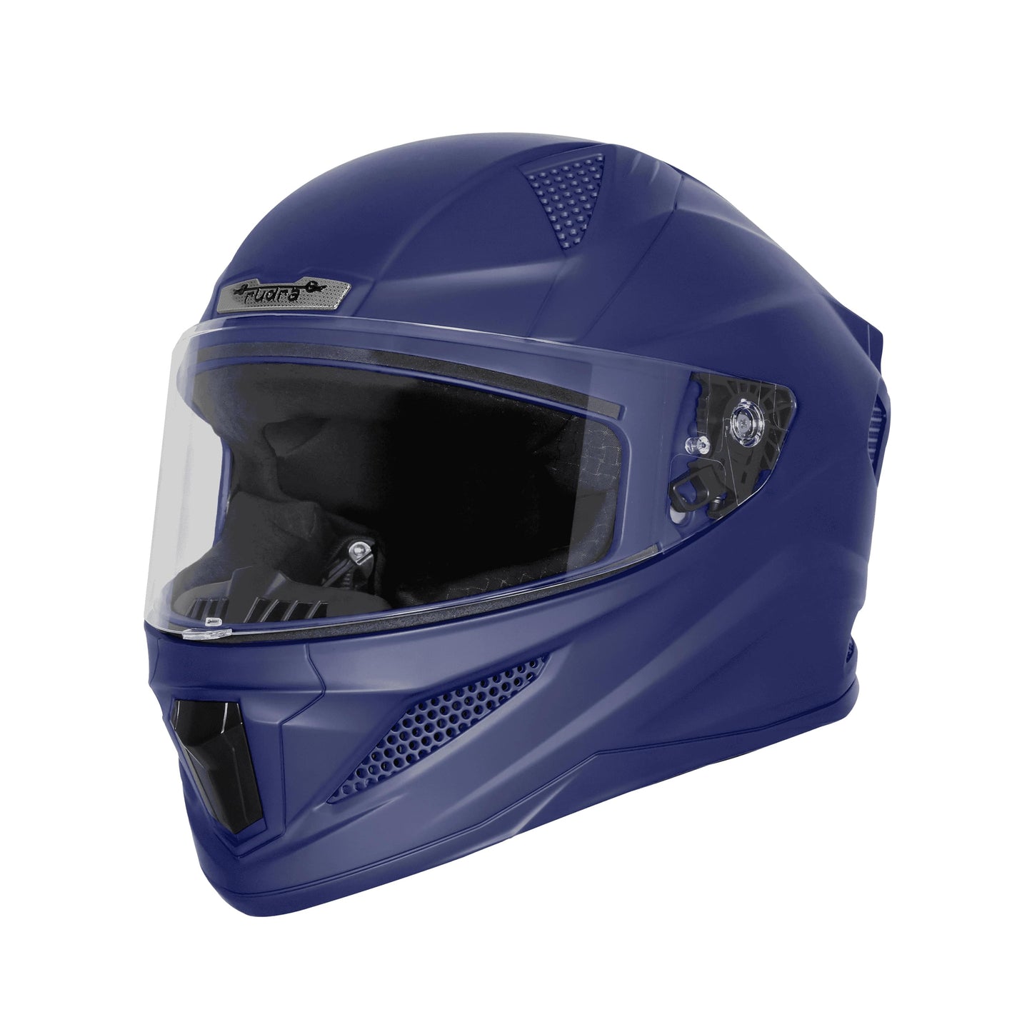 Steelbird SBH-25 Rudra ISI Certified Full Face Helmet for Men and Women Motorbike Helmet  (Glossy H.Blue)