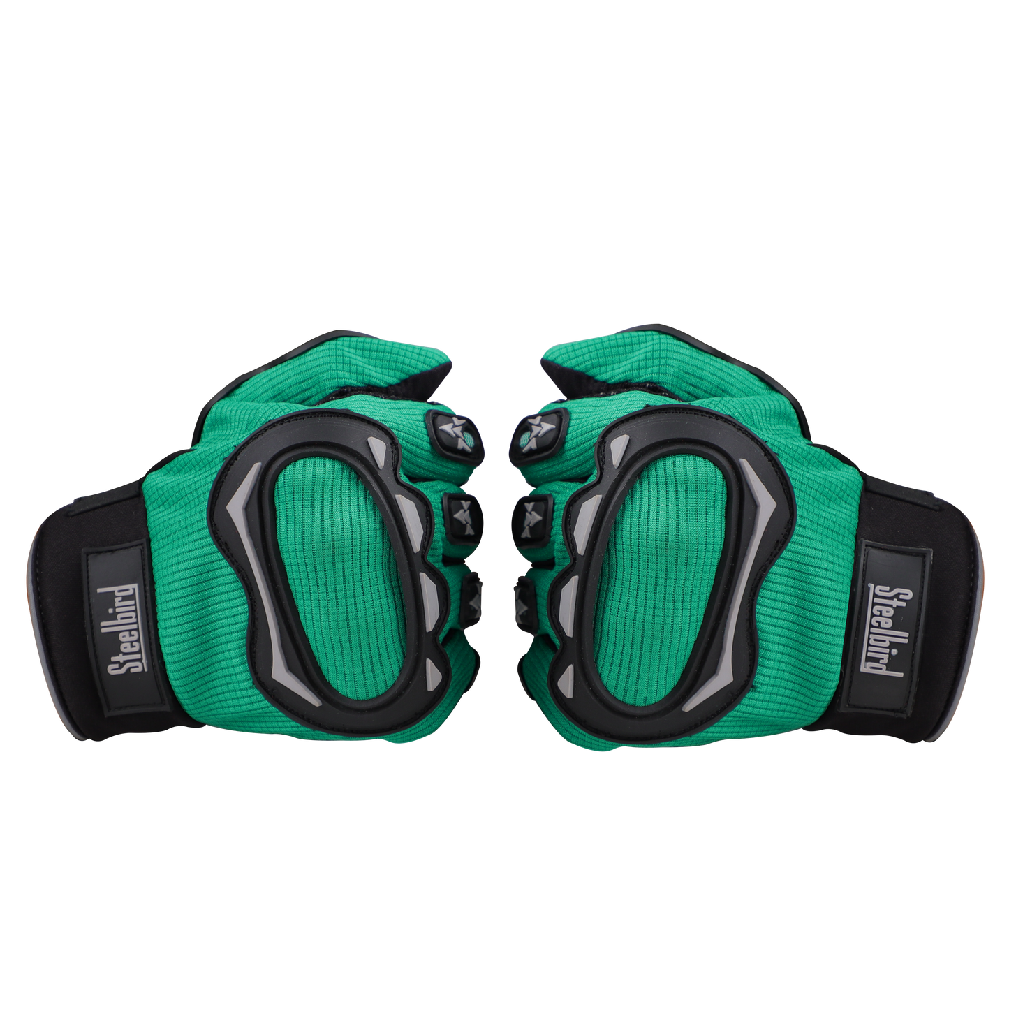 Steelbird Polyester Full Finger Bike Riding Gloves With Touch Screen Sensitivity At Thumb & Index Finger, Protective Off-Road Motorbike Racing.