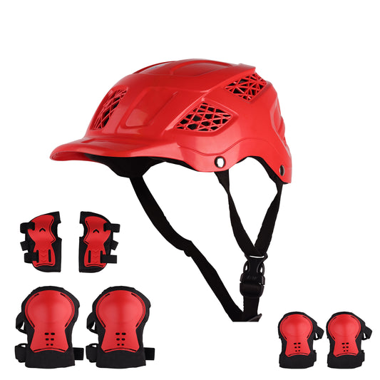 Koko Dragon Kids Skating & Cycling Helmet | Protective Gear for Boys & Girls (Red)