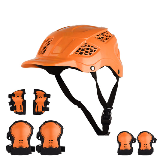 Koko Dragon Kids Skating & Cycling Helmet | Protective Gear for Boys & Girls (Orange).