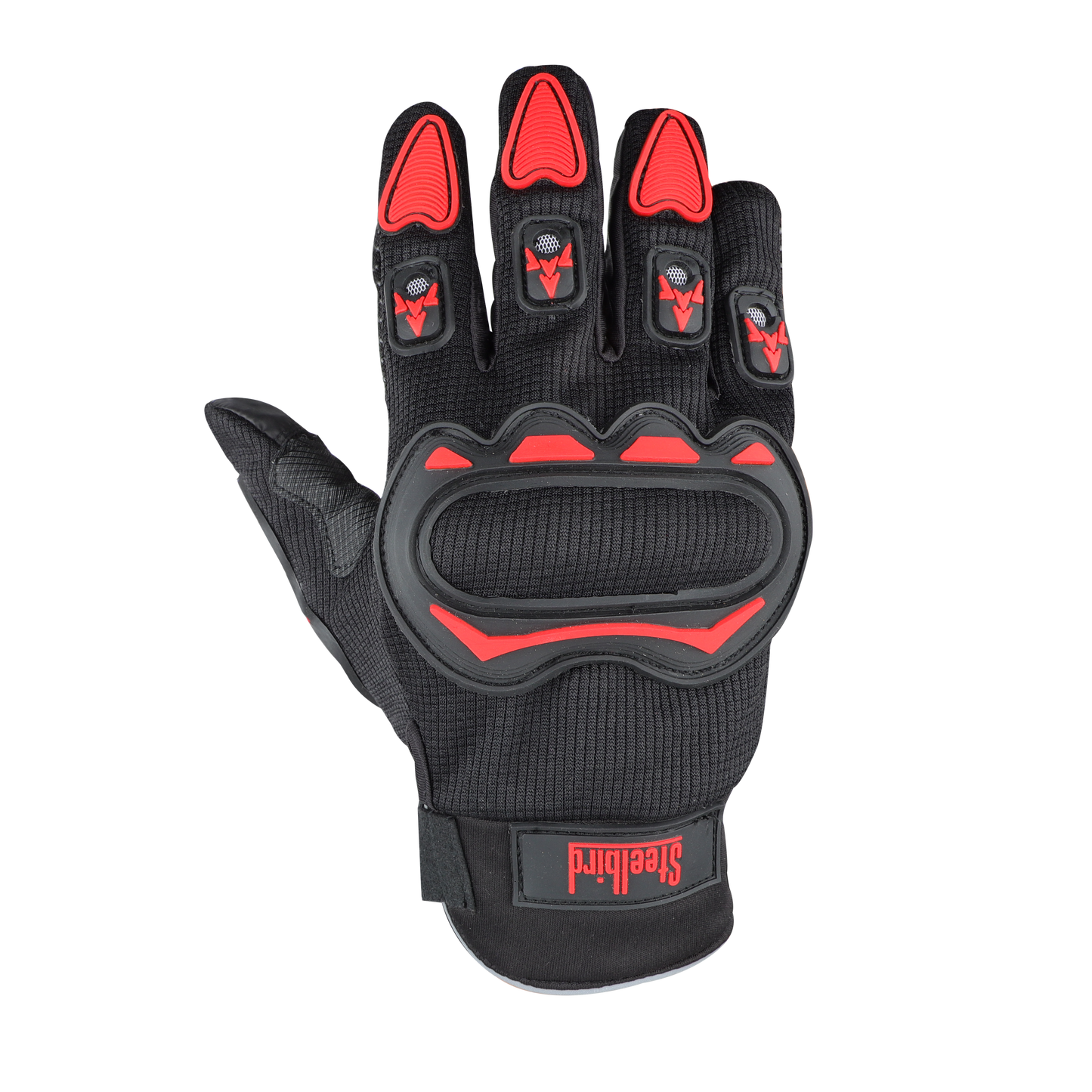 Steelbird Polyester Full Finger Bike Riding Gloves With Touch Screen Sensitivity At Thumb & Index Finger, Protective Off-Road Motorbike Racing .