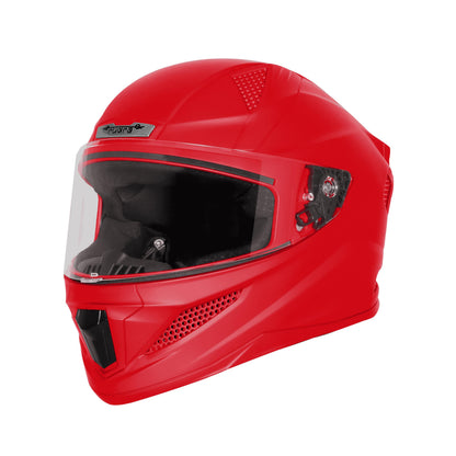 Steelbird SBH-25 Rudra ISI Certified Full Face Helmet for Men and Women Motorbike Helmet  (Glossy Cherry Red)