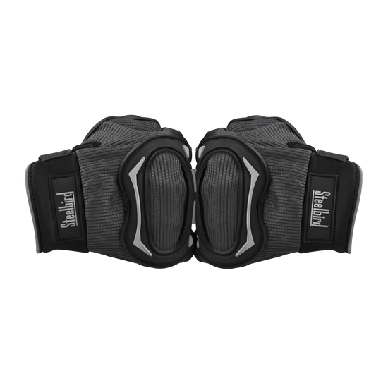 Steelbird Polyester Full Finger Bike Riding Gloves With Touch Screen Sensitivity At Thumb & Index Finger, Protective Off-Road Motorbike Racing.