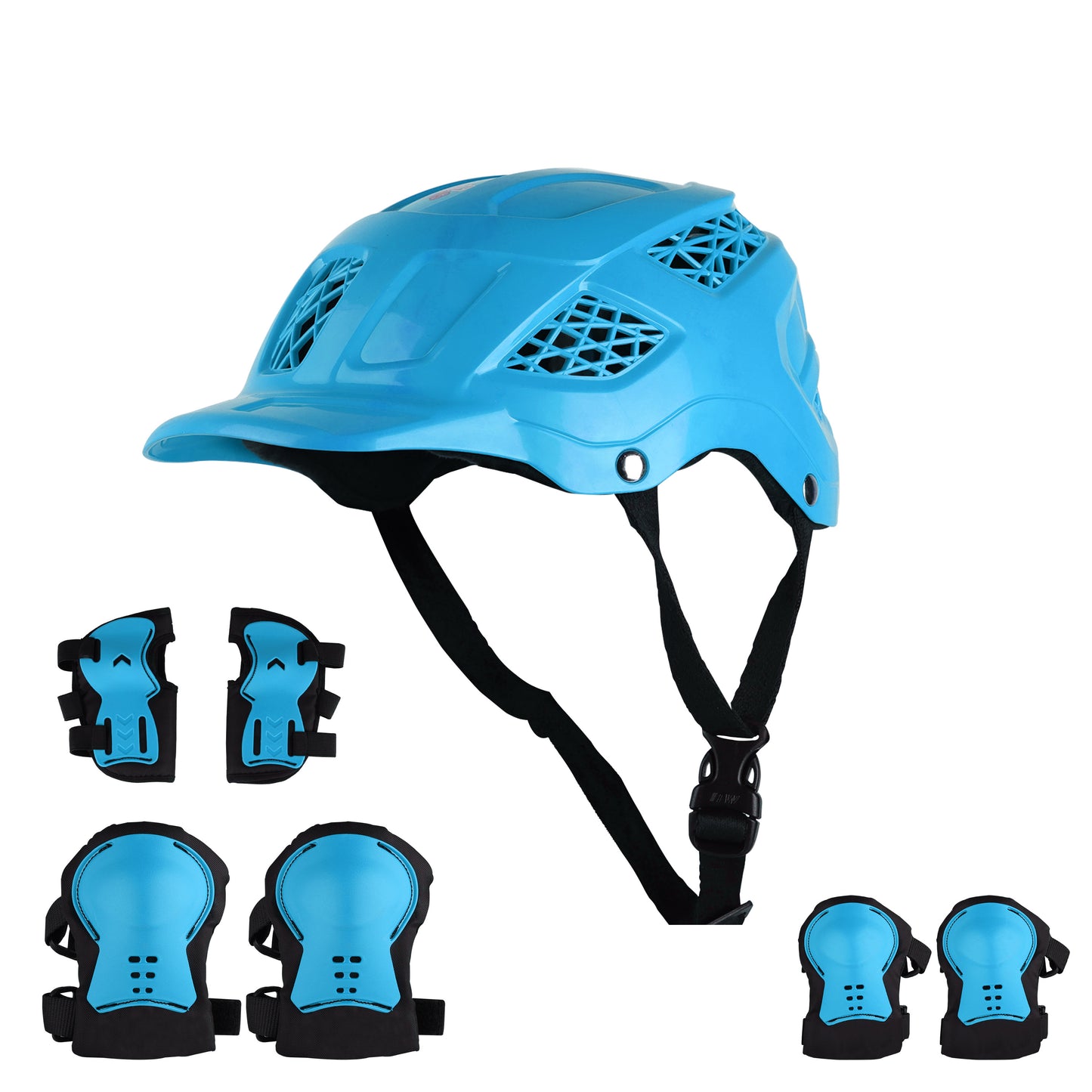 Koko Dragon Kids Skating & Cycling Helmet | Protective Gear for Boys & Girls (Sky Blue).