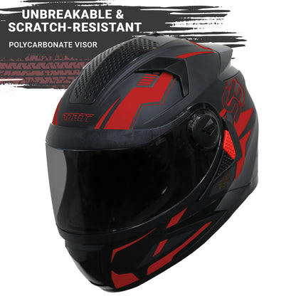 Steelbird SBH-17 Terminator ISI Certified Matt Finish Full Face Graphic Helmet .