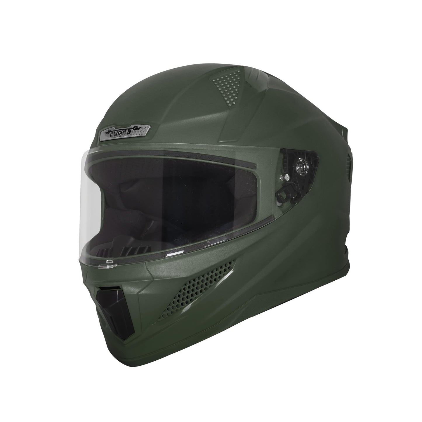 Steelbird SBH-25 Rudra ISI Certified Full Face Helmet for Men and Women Motorbike Helmet  (Dashing Battle Green)
