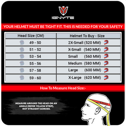 Ignyte IGN-4 ISI/DOT Certified Full Face Helmet with Outer Anti-Fog Clear Visor and Inner Smoke Sun Shield (Matt Midnight Black)