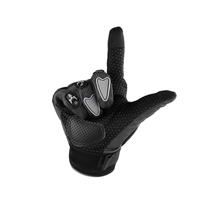 Steelbird Polyester Full Finger Bike Riding Gloves With Touch Screen Sensitivity At Thumb & Index Finger, Protective Off-Road Motorbike Racing.
