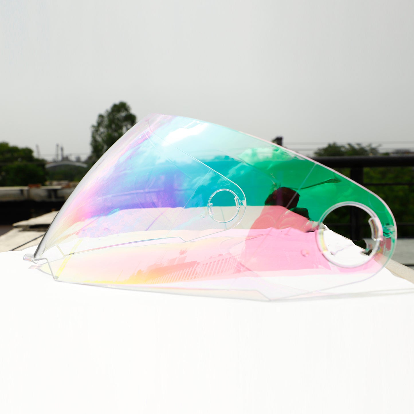Steelbird SBA-1 Helmet Visor Compatible for All SBA-1 Model Helmets Night Vision Rainbow Visor.