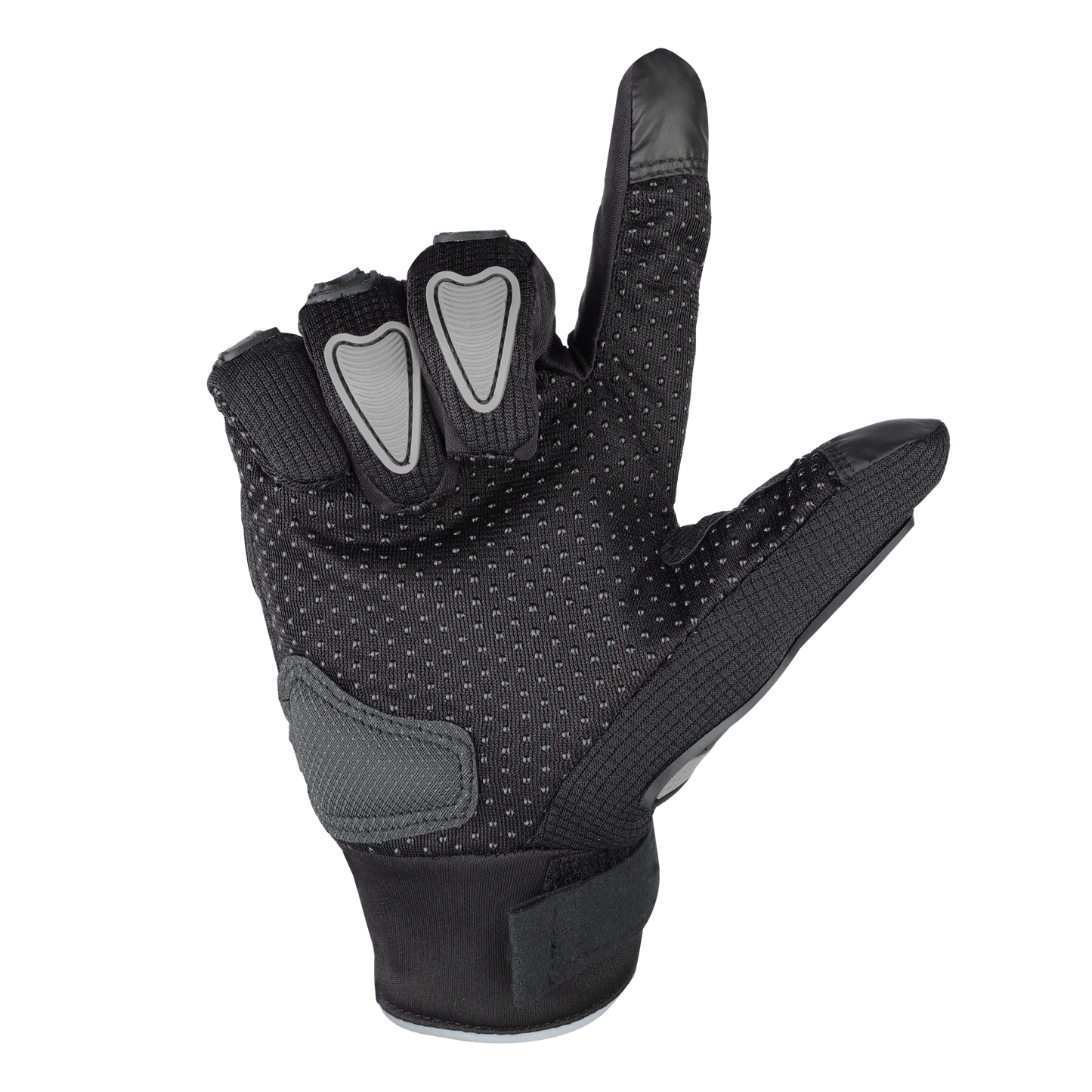 Steelbird Polyester Full Finger Bike Riding Gloves With Touch Screen Sensitivity At Thumb & Index Finger, Protective Off-Road Motorbike Racing.