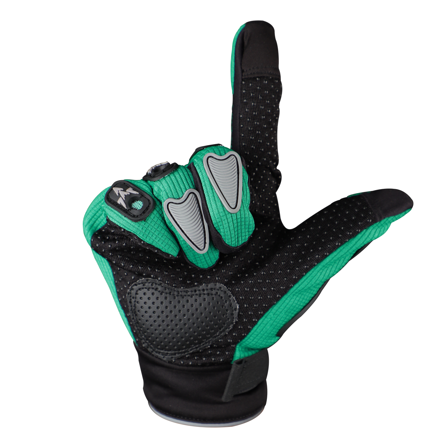 Steelbird Polyester Full Finger Bike Riding Gloves With Touch Screen Sensitivity At Thumb & Index Finger, Protective Off-Road Motorbike Racing.