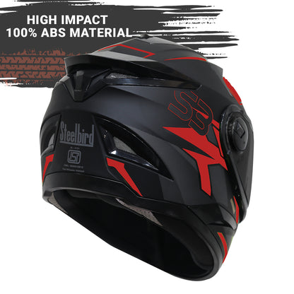 Steelbird SBH-17 Terminator ISI Certified Matt Finish Full Face Graphic Helmet .