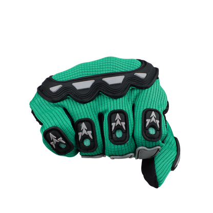 Steelbird Polyester Full Finger Bike Riding Gloves With Touch Screen Sensitivity At Thumb & Index Finger, Protective Off-Road Motorbike Racing.