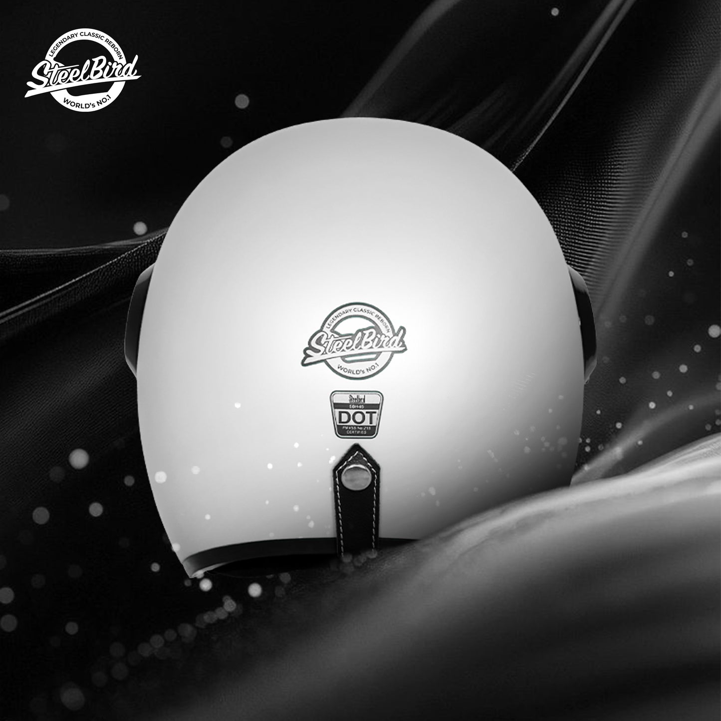 Steelbird SBH 65 Retro 3.0 DOT and ISI Certified Open Face Helmet for Men and Women .