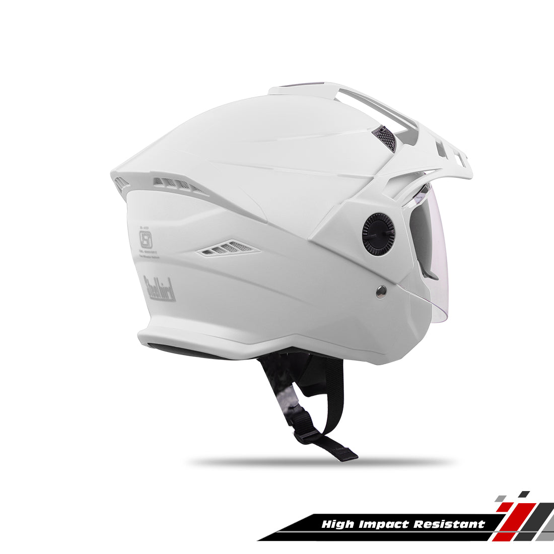 Steelbird SBH-23 GT Plus Open Face ISI Certified Helmet with Inner Sun Shield .