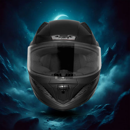 Steelbird SBH-25 Rudra ISI Certified Full Face Helmet for Men and Women Motorbike Helmet  (Glossy Honda Grey)