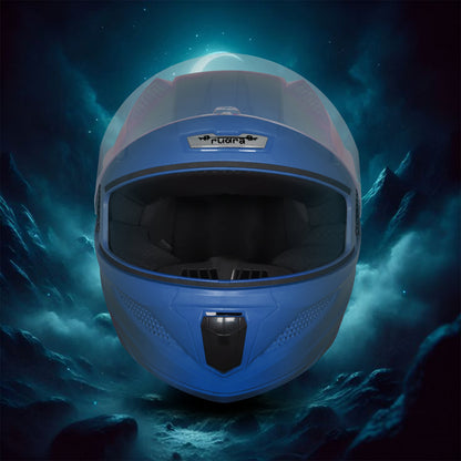 Steelbird SBH-25 Rudra ISI Certified Full Face Helmet for Men and Women Motorbike Helmet  (Dashing Blue)
