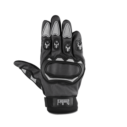 Steelbird Polyester Full Finger Bike Riding Gloves With Touch Screen Sensitivity At Thumb & Index Finger, Protective Off-Road Motorbike Racing .