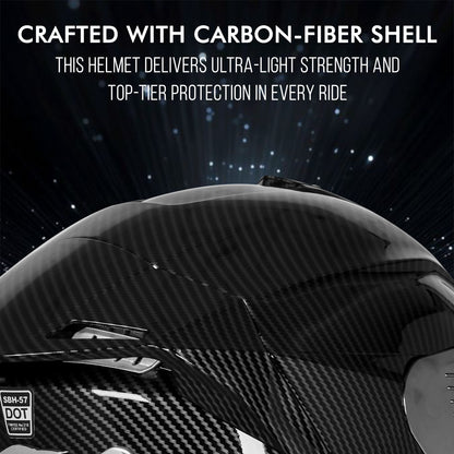 Steelbird SBH-57 Fighter F11 ISI and DOT Certified Full Face Helmet for Men Motorbike Helmet  (Glossy Black)