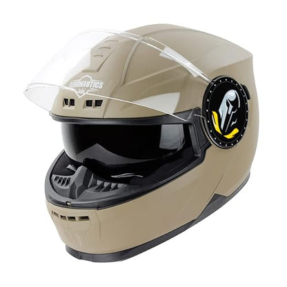 Steelbird SBH-40 ISI Certified Full Face Helmet for Men and Women with Inner Smoke Sun Shield