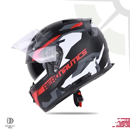 Ignyte IGN-7 Camo ISI / DOT Certified Double Visor Full Face Helmet Outer Anti-Fog Clear Visor and Inner Smoke Sun Shield .