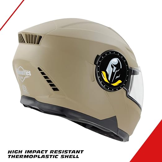 Steelbird SBH-40 ISI Certified Full Face Helmet for Men and Women with Inner Smoke Sun Shield