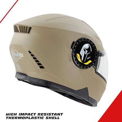 Steelbird SBH-40 ISI Certified Full Face Helmet for Men and Women with Inner Smoke Sun Shield