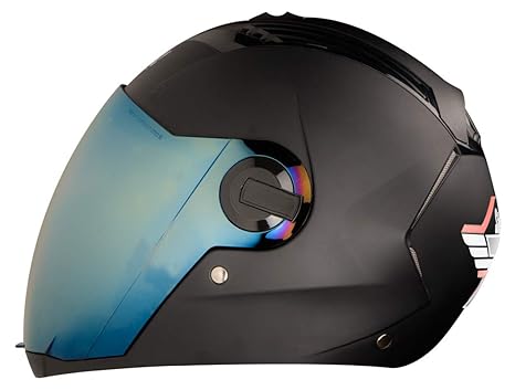 Steelbird SBA-2 7Wings ISI Certified Full Face Helmet Fitted with Clear and Extra Chrome Visor