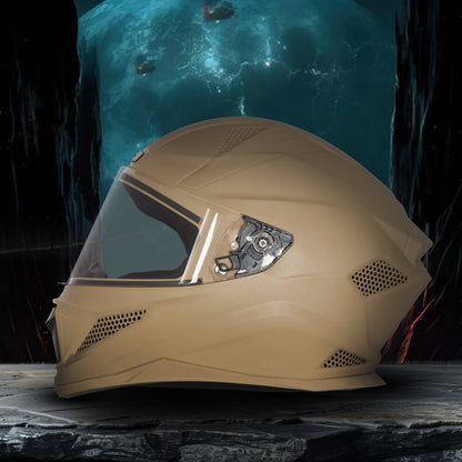 Steelbird SBH-25 Rudra ISI Certified Full Face Helmet for Men and Women Motorbike Helmet  (Dashing Dasert Strom)