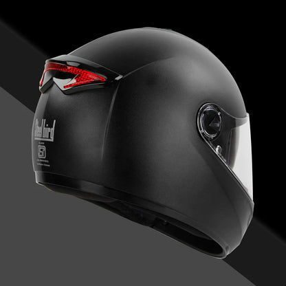 Steelbird SBH-34 Mamba ISI Certified Full Face Helmet for Men and Women with Inner Smoke Sun Shield (Dashing Black)