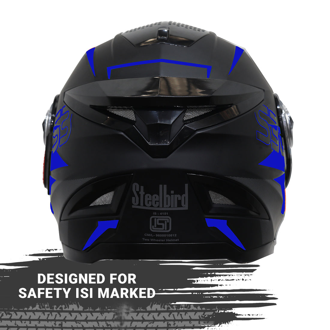 Steelbird SBH-17 Terminator ISI Certified Matt Finish Full Face Graphic Helmet