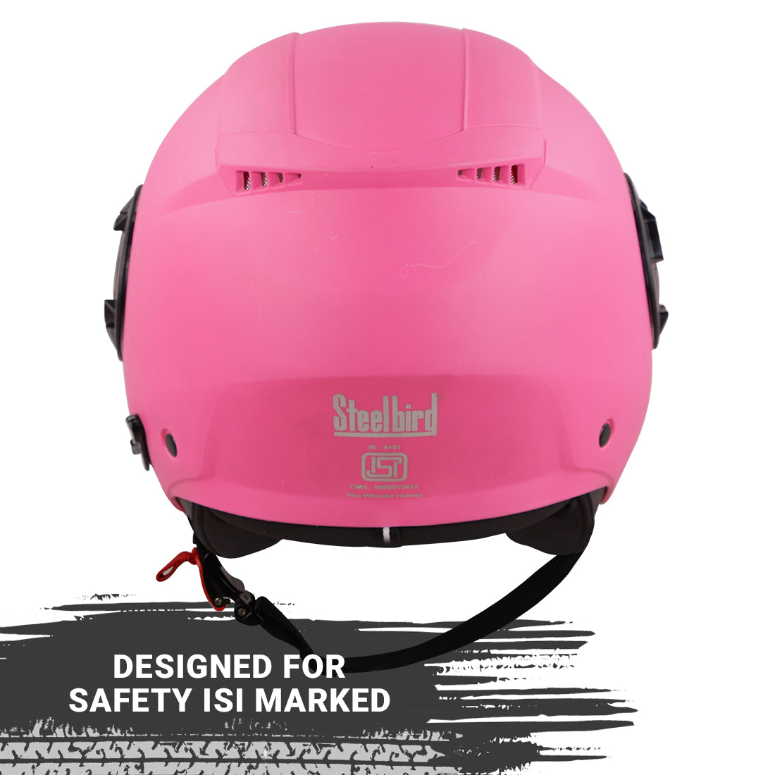 Steelbird GT Dashing ISI Certified Open Face Helmet for Men and Women with Inner Sun Shield ( Dual Visor Mechanism )