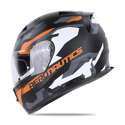 Ignyte IGN-7 Camo ISI / DOT Certified Double Visor Full Face Helmet Outer Anti-Fog Clear Visor and Inner Smoke Sun Shield .