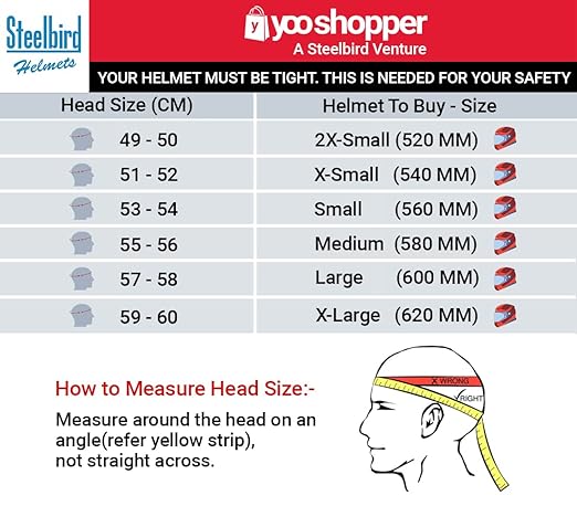 Steelbird SBH-40 ISI Certified Full Face Helmet for Men and Women with Inner Smoke Sun Shield