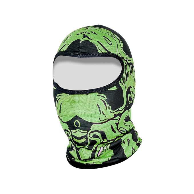 Steelbird Printed Balaclava Most Suitable for Motorcycling, Running, Sports, Head and Face Cover .