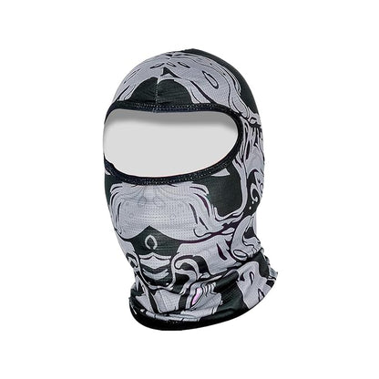 Steelbird Printed Balaclava Most Suitable for Motorcycling, Running, Sports, Head and Face Cover .