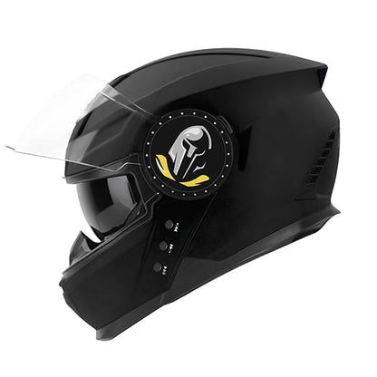 Steelbird Bluetooth Full Face ISI Certified Helmet for Men with Inner Smoke Sun Shield | SBH-40 7Wings .