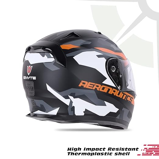 Ignyte IGN-7 Camo ISI / DOT Certified Double Visor Full Face Helmet Outer Anti-Fog Clear Visor and Inner Smoke Sun Shield .