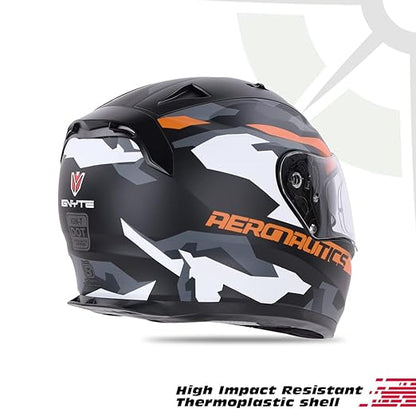 Ignyte IGN-7 Camo ISI / DOT Certified Double Visor Full Face Helmet Outer Anti-Fog Clear Visor and Inner Smoke Sun Shield .